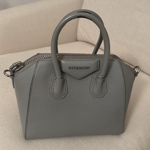 Givenchy Mini Antigona in Pearl Gray - Picture 13 of 15
